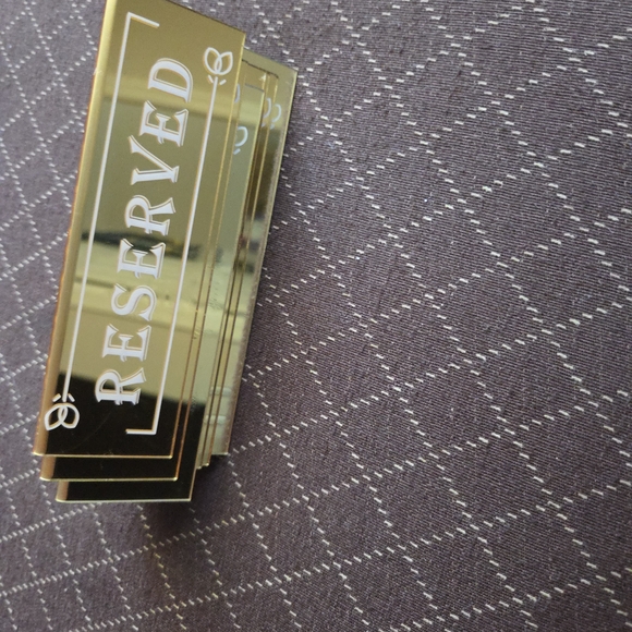 Gold Reserved Signs - Picture 2 of 4